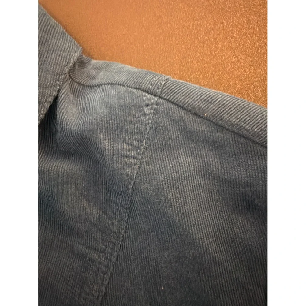 J. Jill Corduroy Dress Teal Long Sleeve‎ Festival Heritage Cabin Prairie XS
